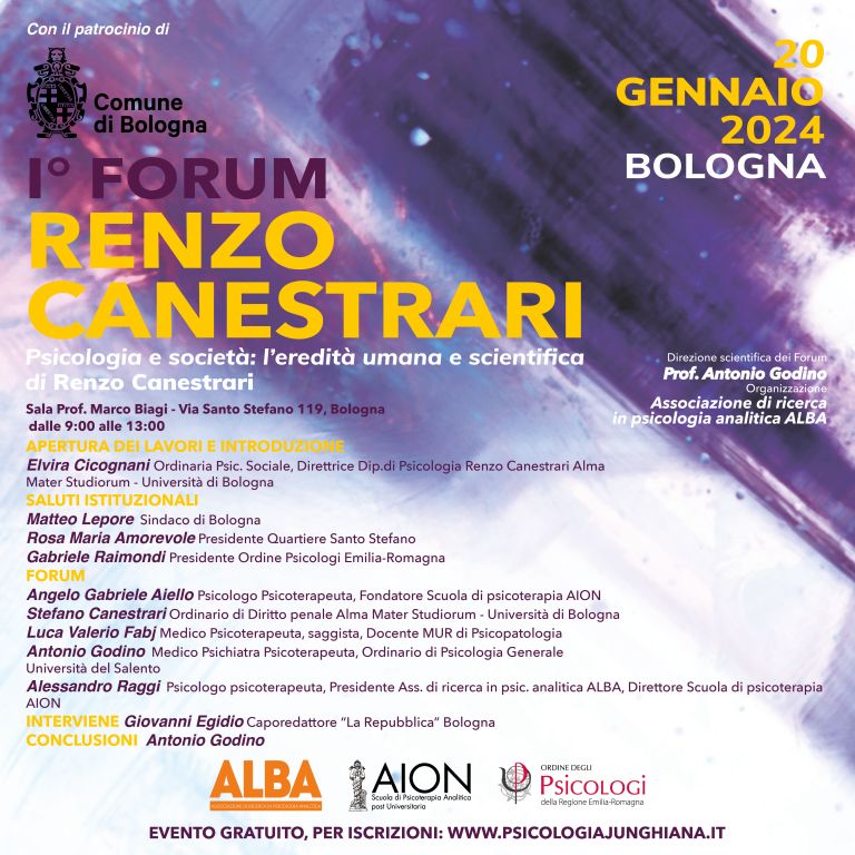 I° FORUM "Renzo Canestrari" - Psicologia e società: l'eredità umana e scientifica di Renzo Canestrari